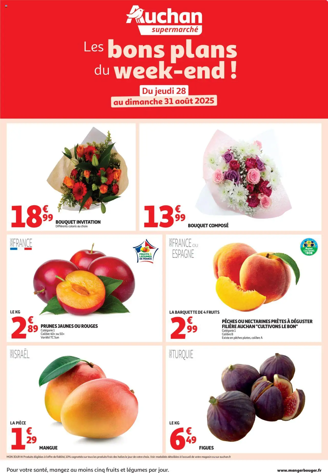 Auchan - Les bons plans du week-end dans votre super ! - page 1 - valable à partir du 28/08/2025