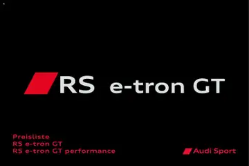 Vorschau Audi  RS e-tron GT / RS e-tron GT performance gültig ab 28.10.2025