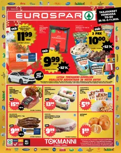 Esikatselu Tokmanni - EUROSPAR Ylöjärvi Ruokasanomat voimassa alkaen 30/10/2025