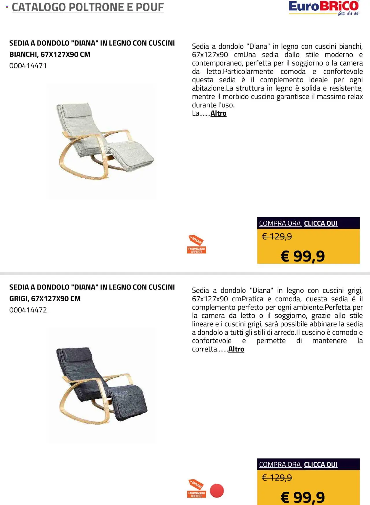 Eurobrico Poltrone e Pouf catalogo - pagina 27 - valido dal 23/07/2025