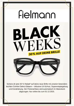 Vorschau Fielmann - Black Friday gültig ab 21.11.2025