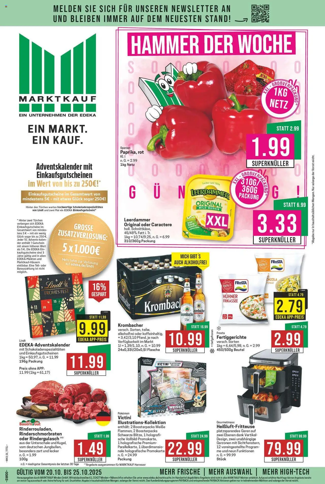 Marktkauf Prospekt 	 - Seite 1 - gültig ab 20.10.2025