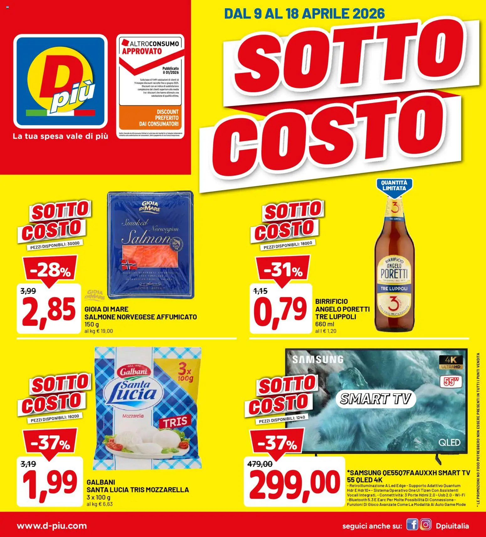 D Più volantino - pagina 1 - valido dal 09/04/2026