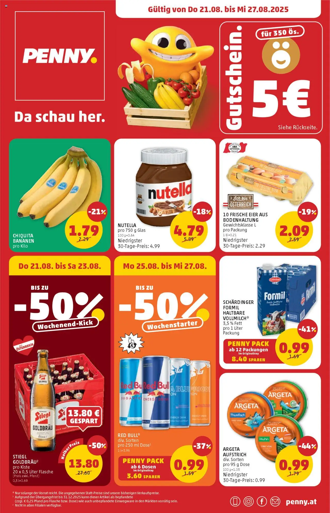 Penny Markt Flugblatt - Seite 1- gültig ab 21.08.2025