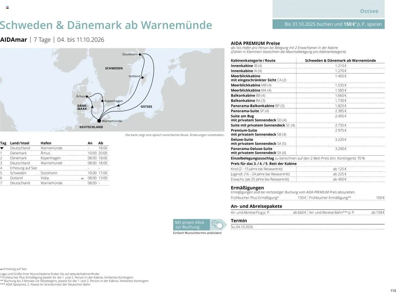 Aida Sommer 2026 - Seite 110 - gültig ab 01.03.2026