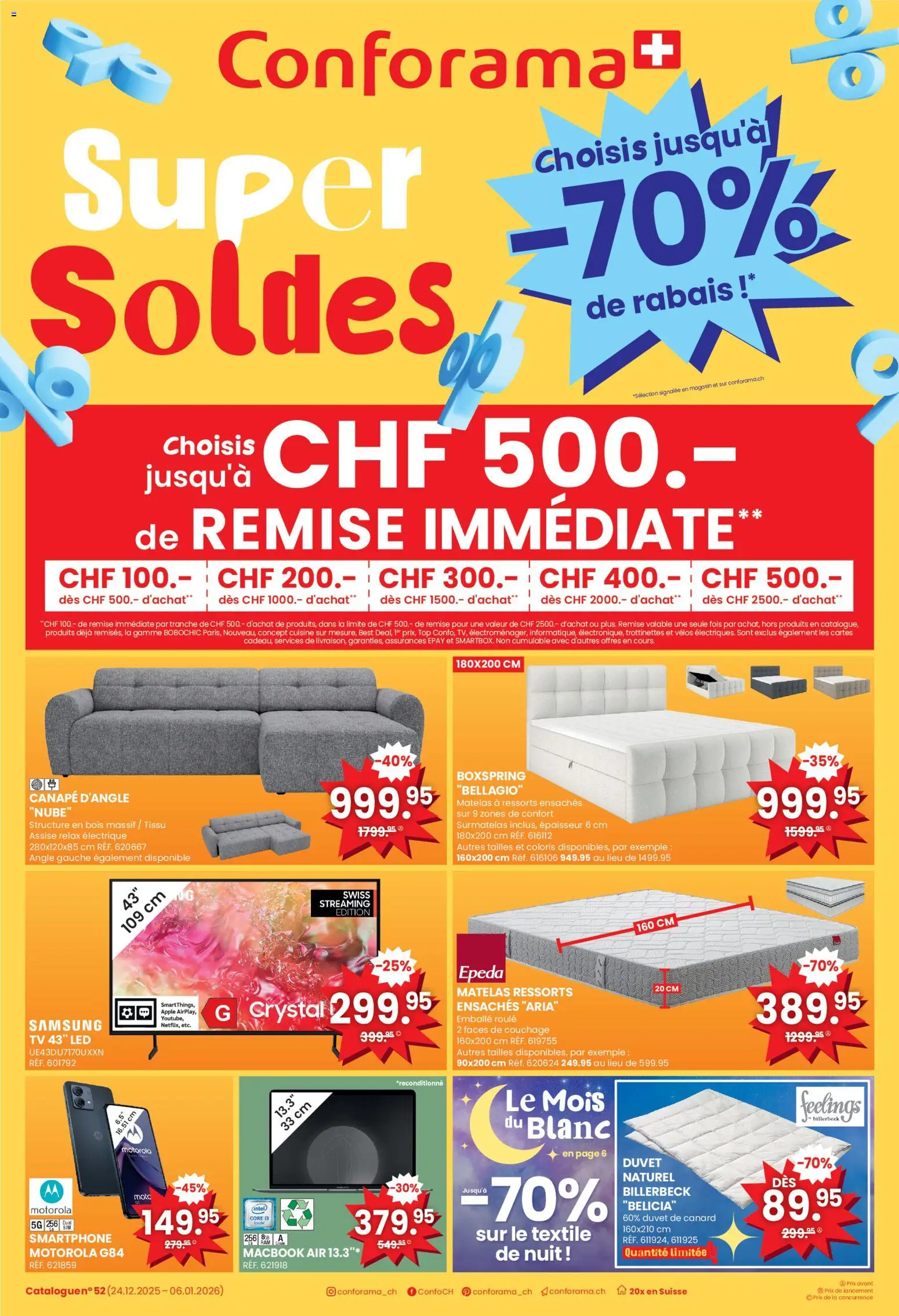 Conforama Aktionen FR - Seite 1- gültig ab 24.12.2025