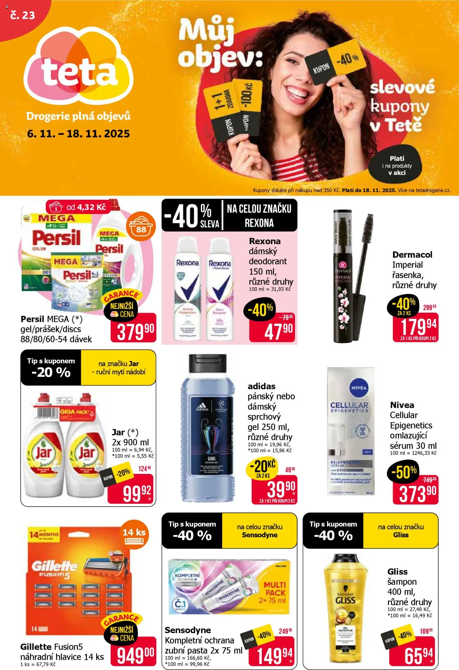 TETA Drogerie leták - strana 1- platný od 06.11.2025