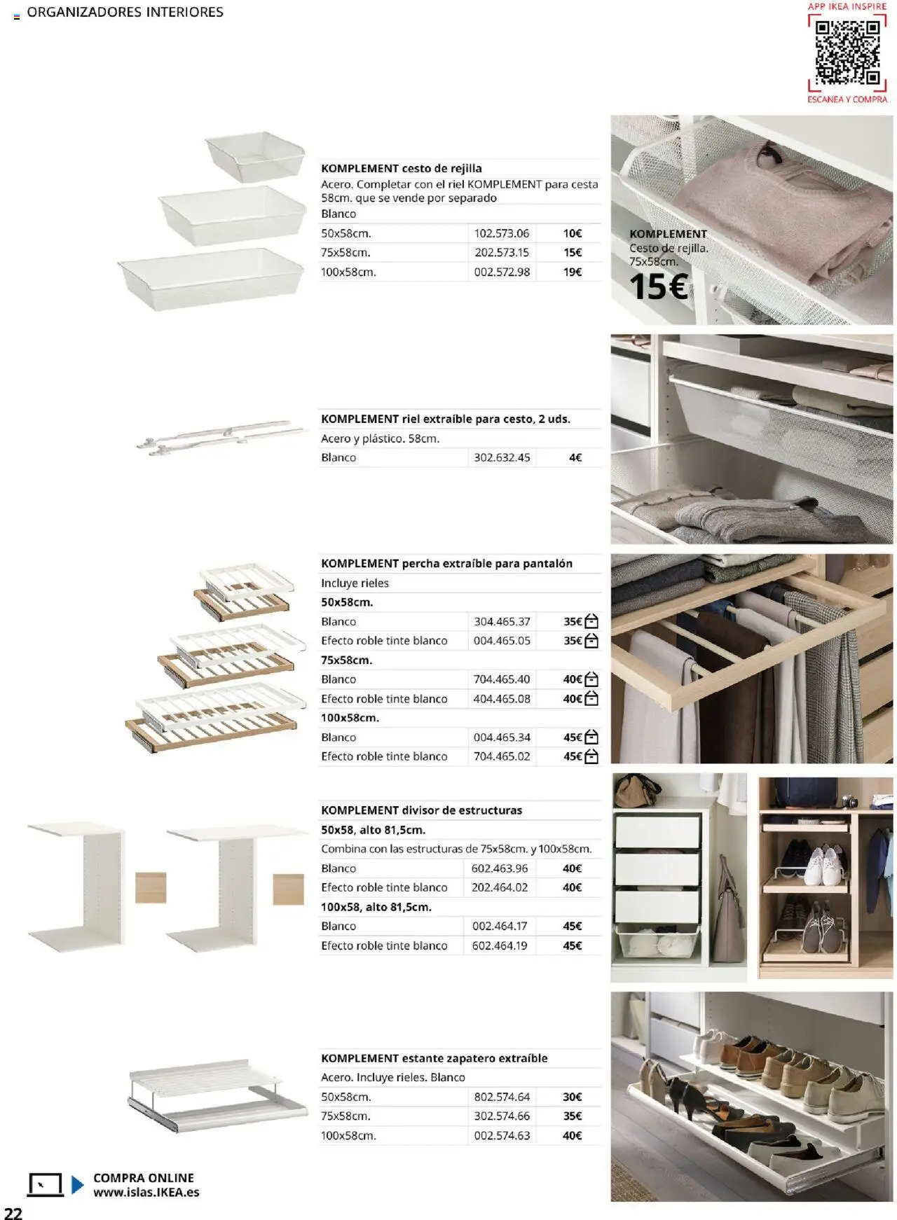 Catálogo IKEA Pax y Komplement - Página de 22 - Válido desde 01/09/2025