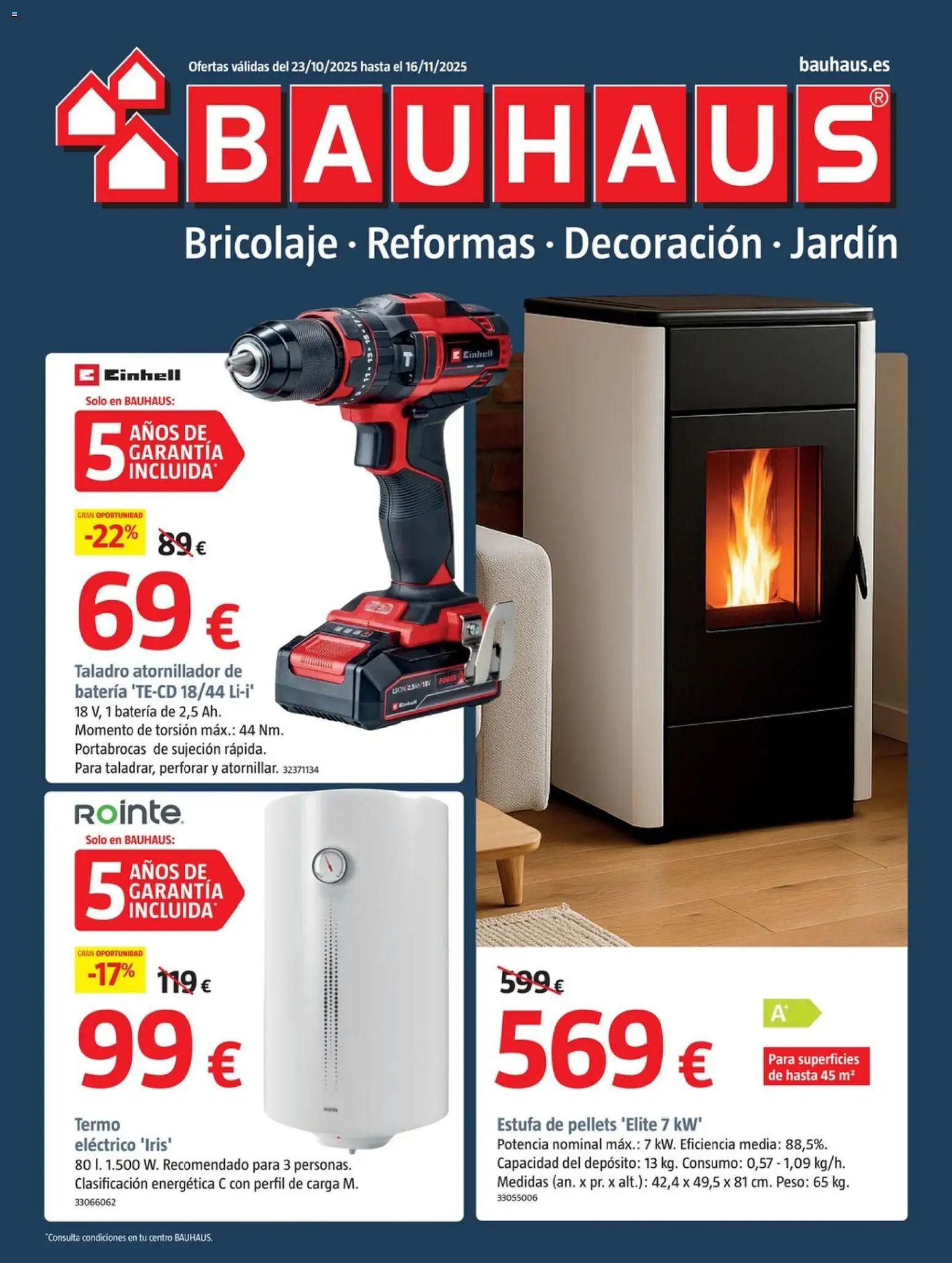 Bauhaus folleto - Página de 1 - Válido desde 23/10/2025