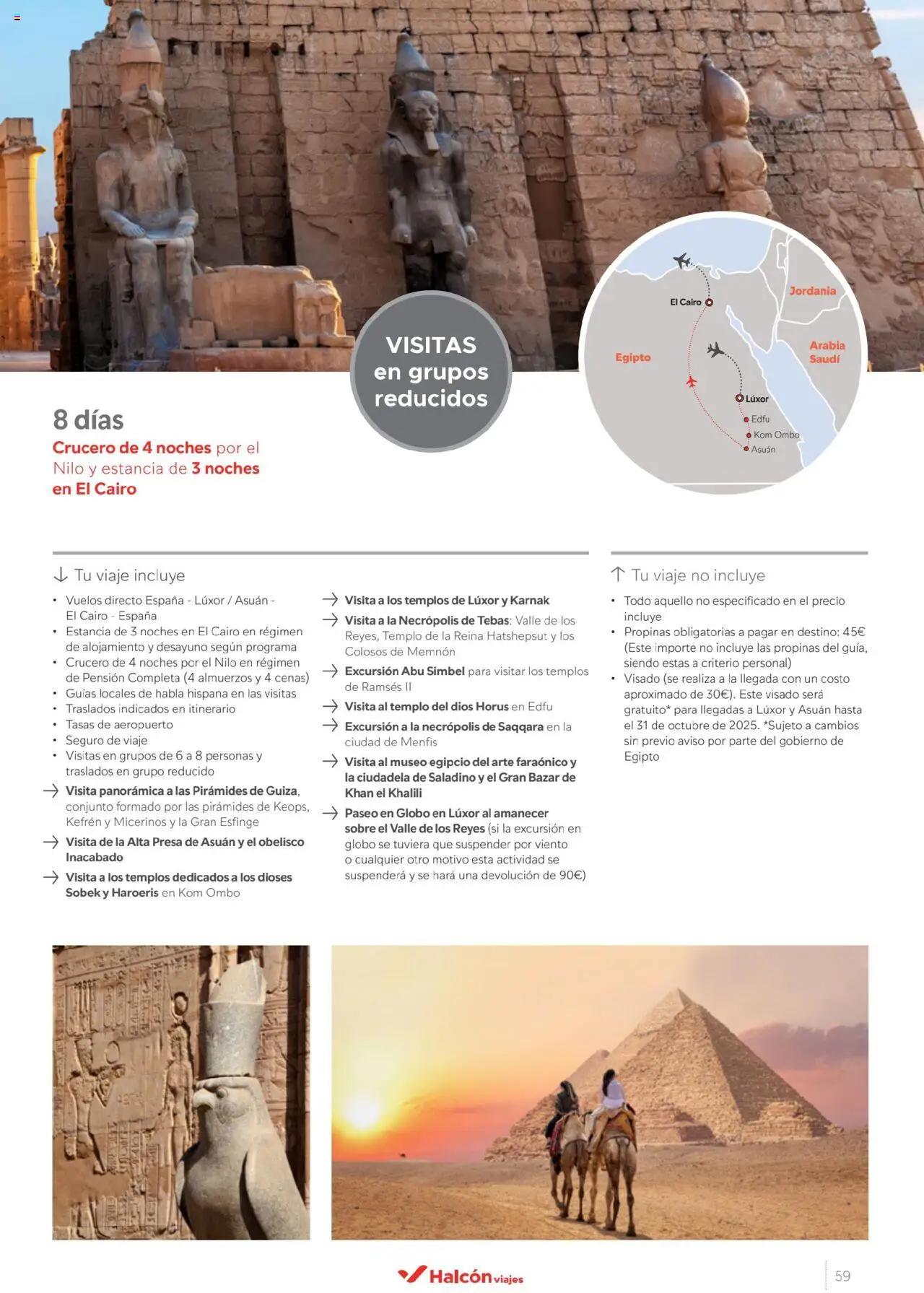 Halcón Viajes Egipto - Página de 59 - Válido desde 01/07/2025