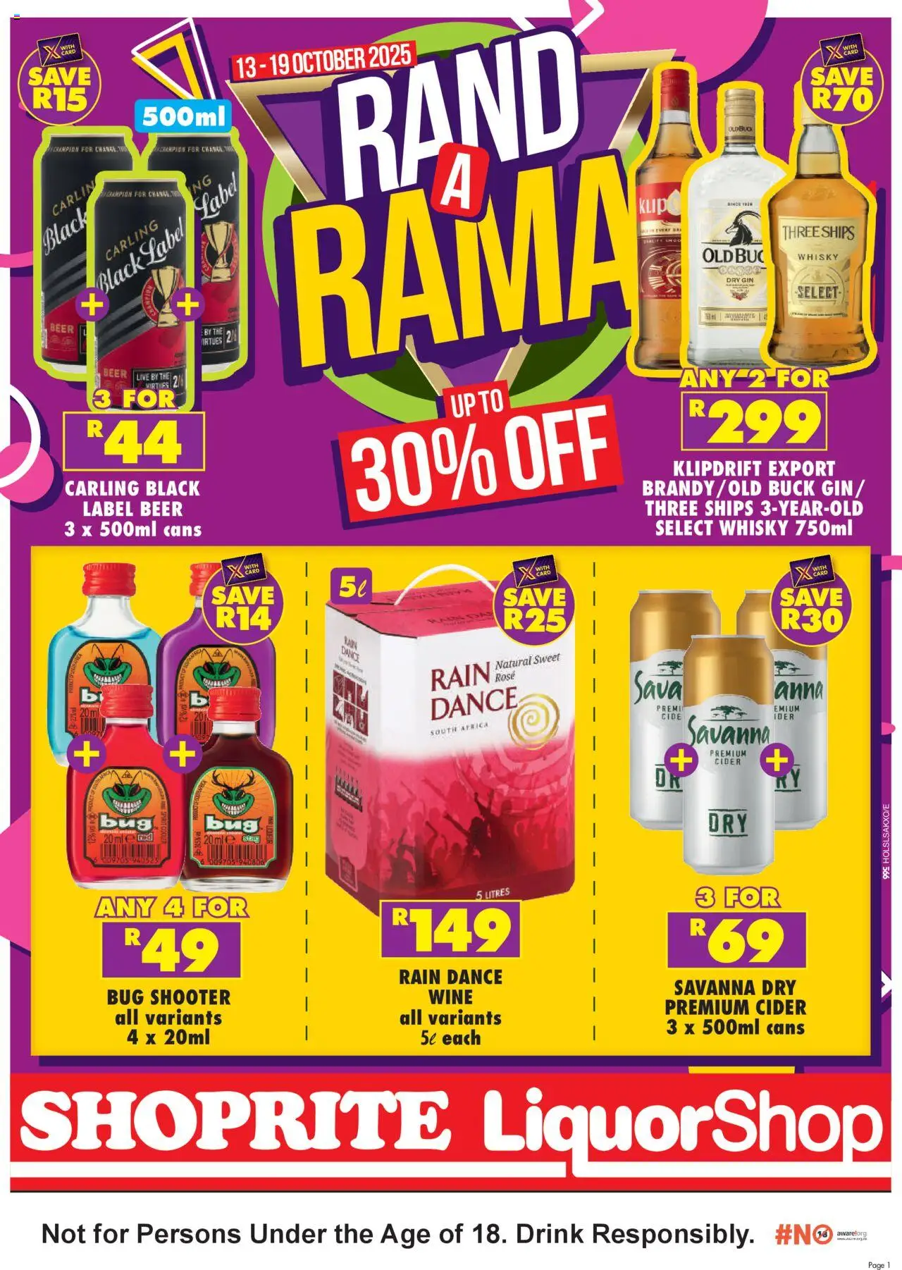Shoprite Specials - page 1- valid from 13/10/2025