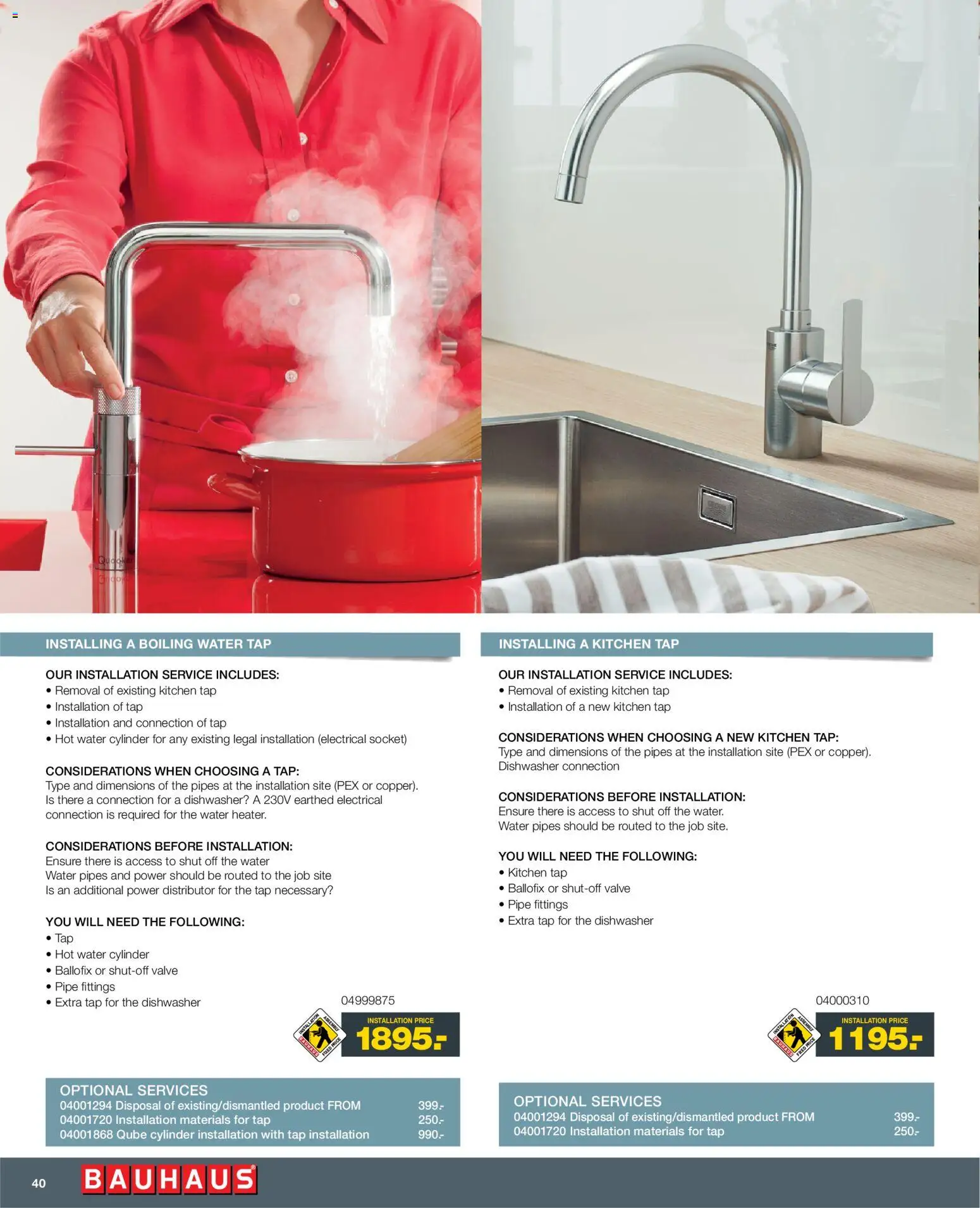 Bauhaus - Installation Service - ENGLISH - page 40- valid from 01/01/2026