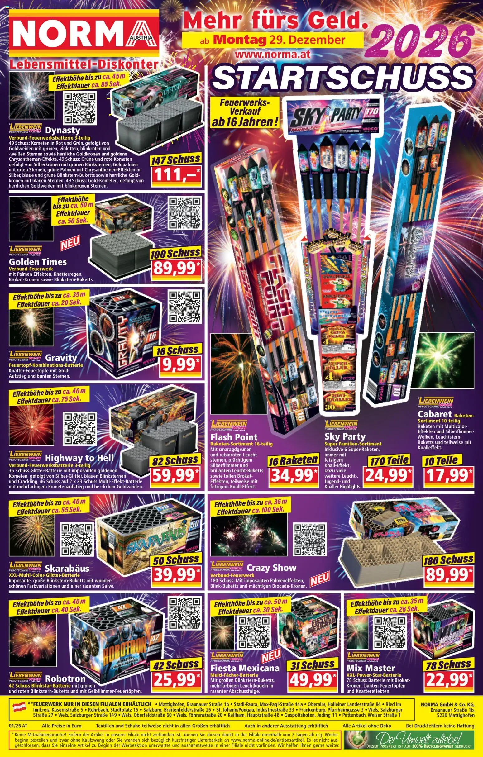 Norma Flugblatt - Seite 1- gültig ab 29.12.2025