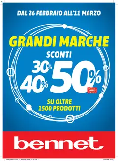 Anteprima Volantino bennet	 valida dal 26/02/2026