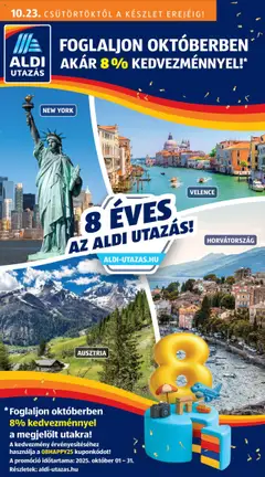 Előnézet Aldi - Utazás katalógus érvényes 2025.10.23.-tól