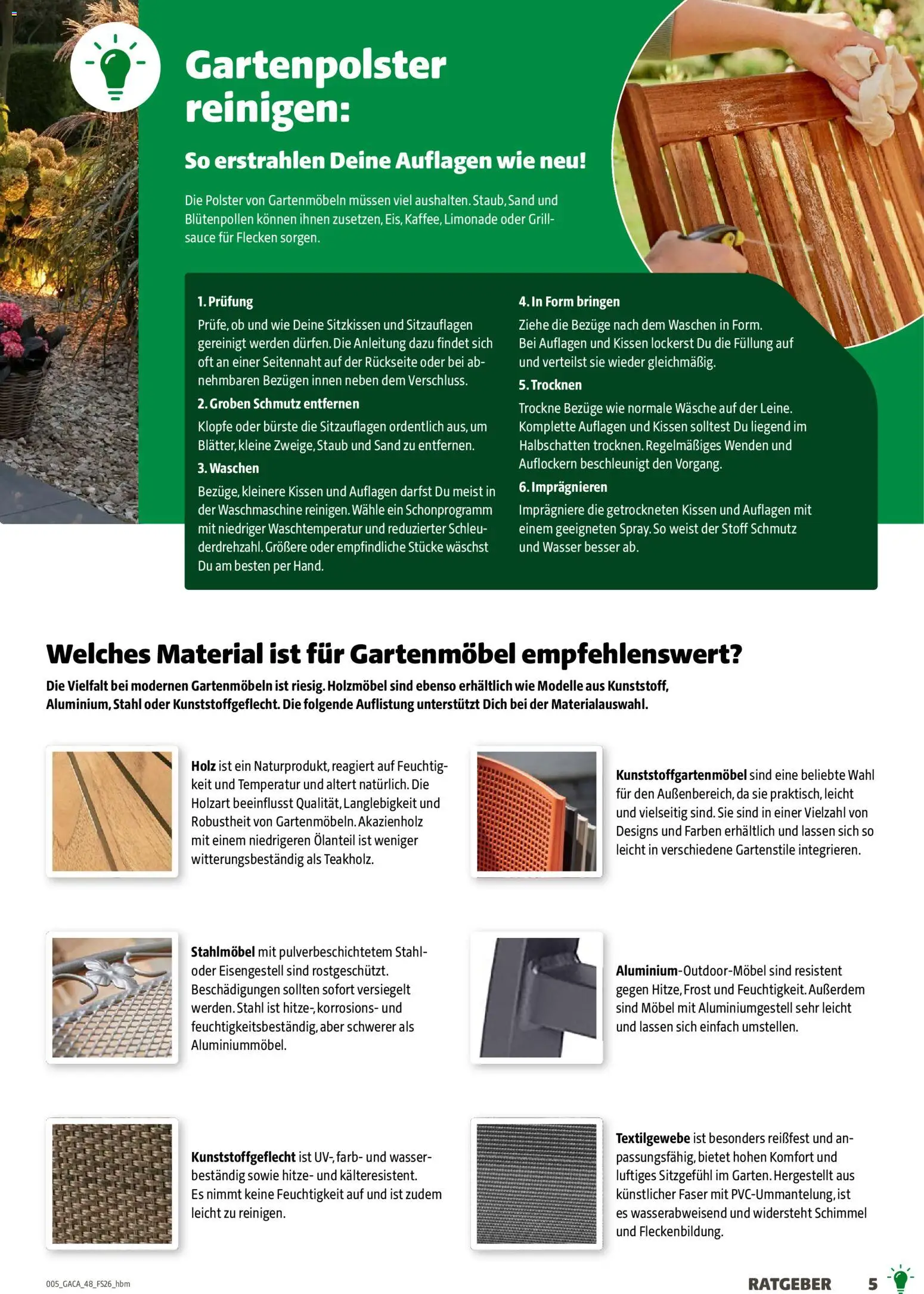 Hagebau Gartenmöbelsortiment - Seite 5 - gültig ab 02.03.2026