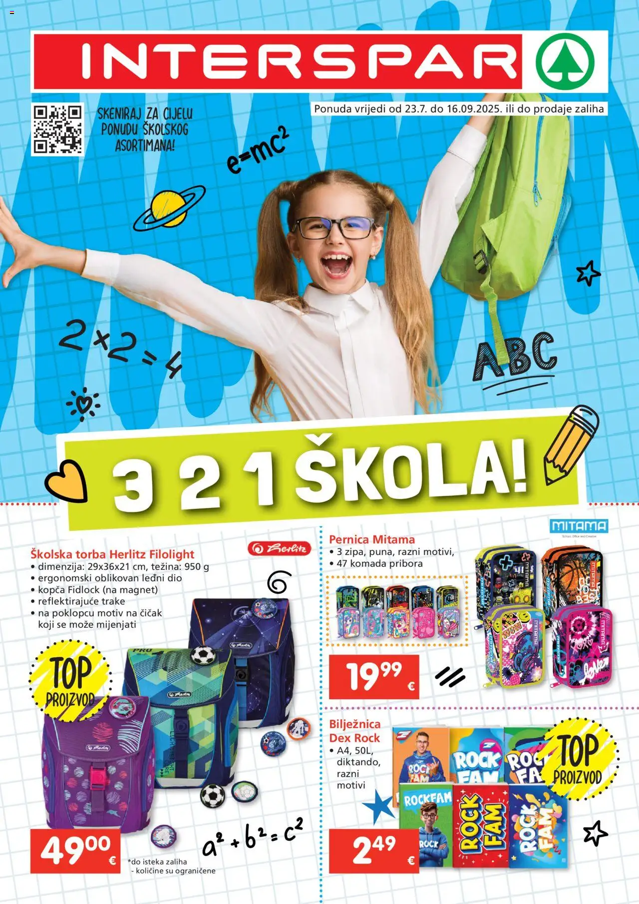Katalog Škola Interspar - stranica 1- važeći od 23.07.2025