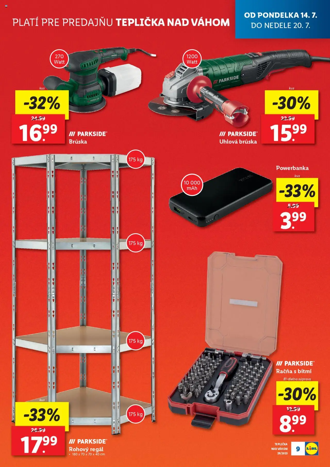 Lidl nová predajňa v Tepličke nad Váhom - strana 9- platný od 14.07.2025