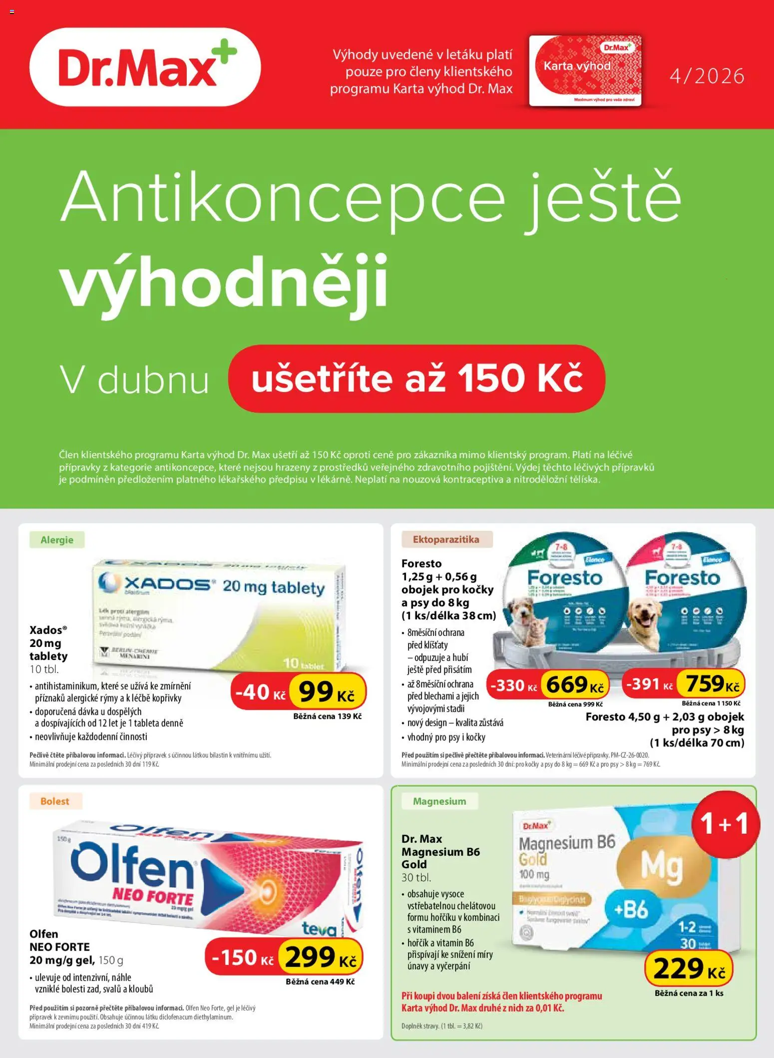 Dr. Max leták - strana 1- platný od 01.04.2026