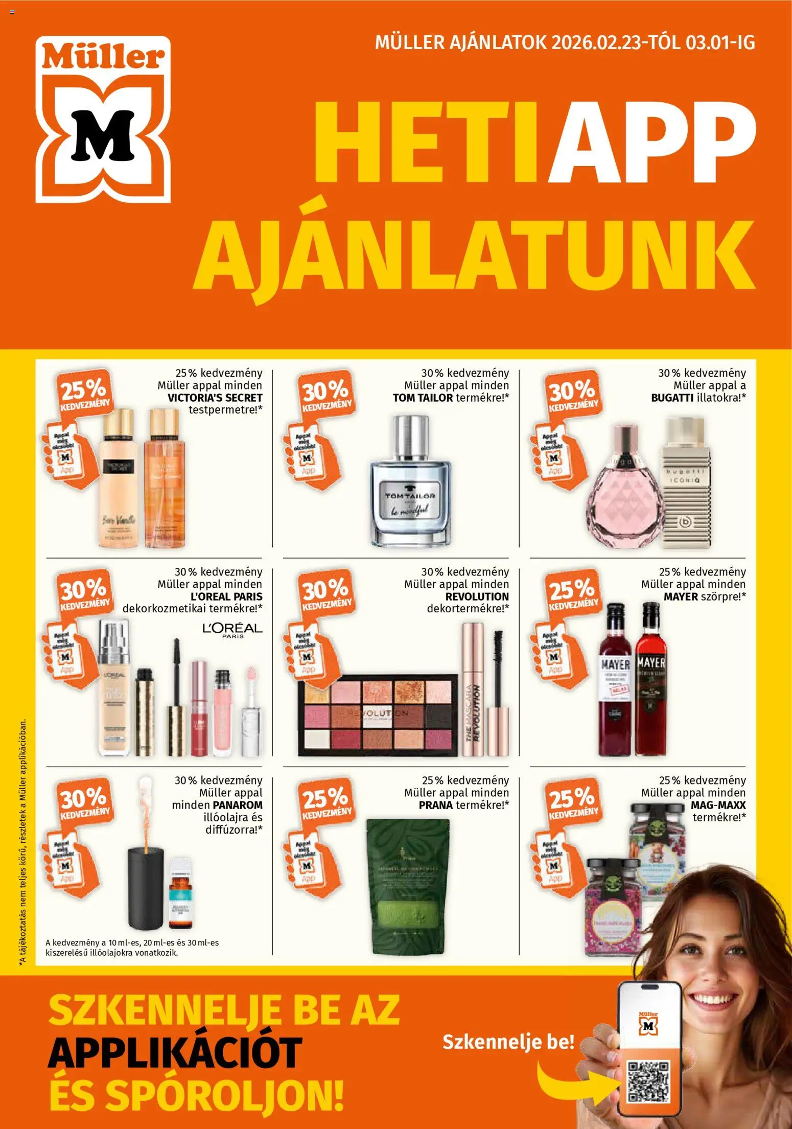 Müller Akciós újság - 1oldal - érvényes 2026.02.23.-tól