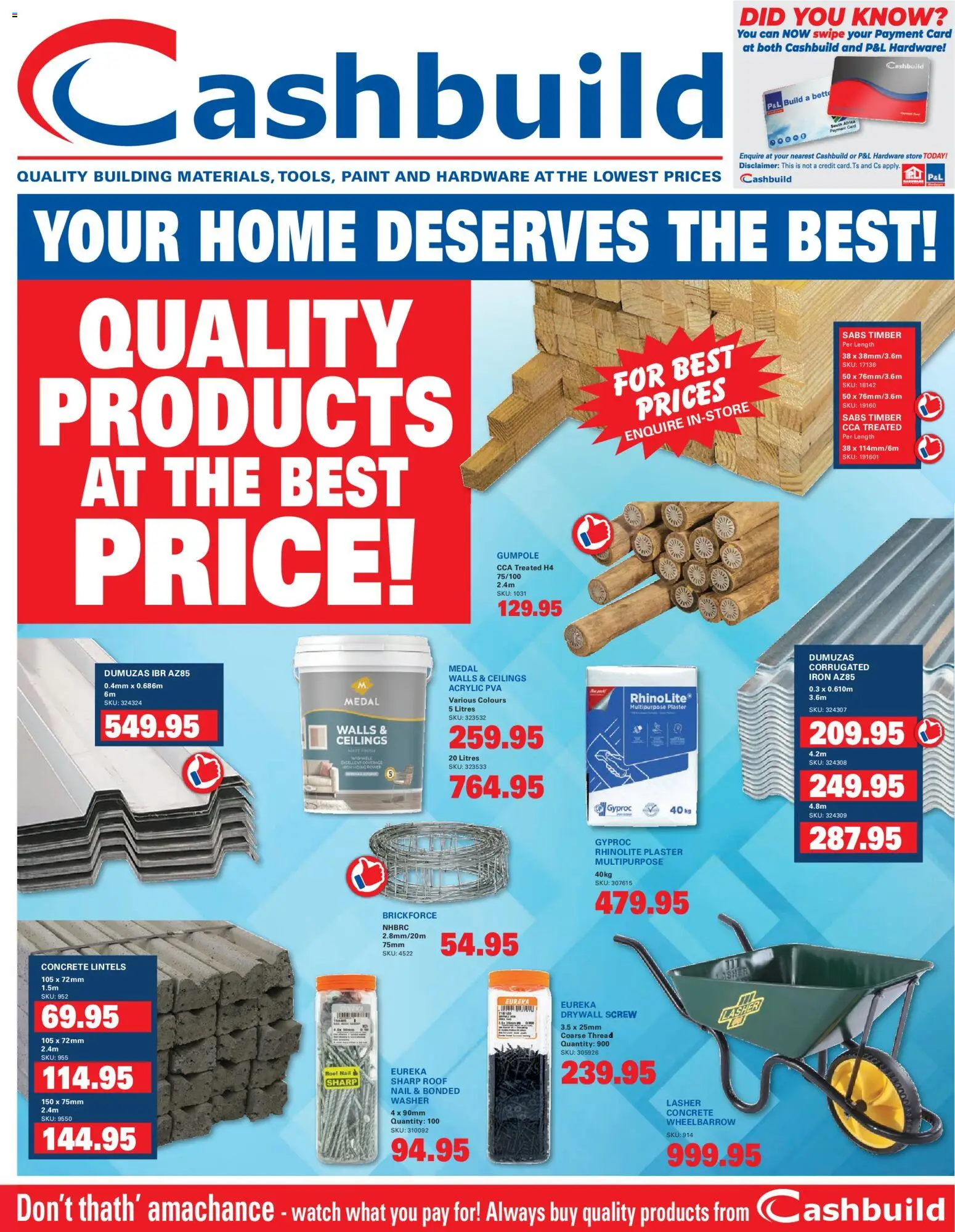 Cashbuild Catalogue - page 1- valid from 20/04/2026