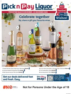 Preview Pick n Pay - Festive Liquor Specials valid from 10/11/2025