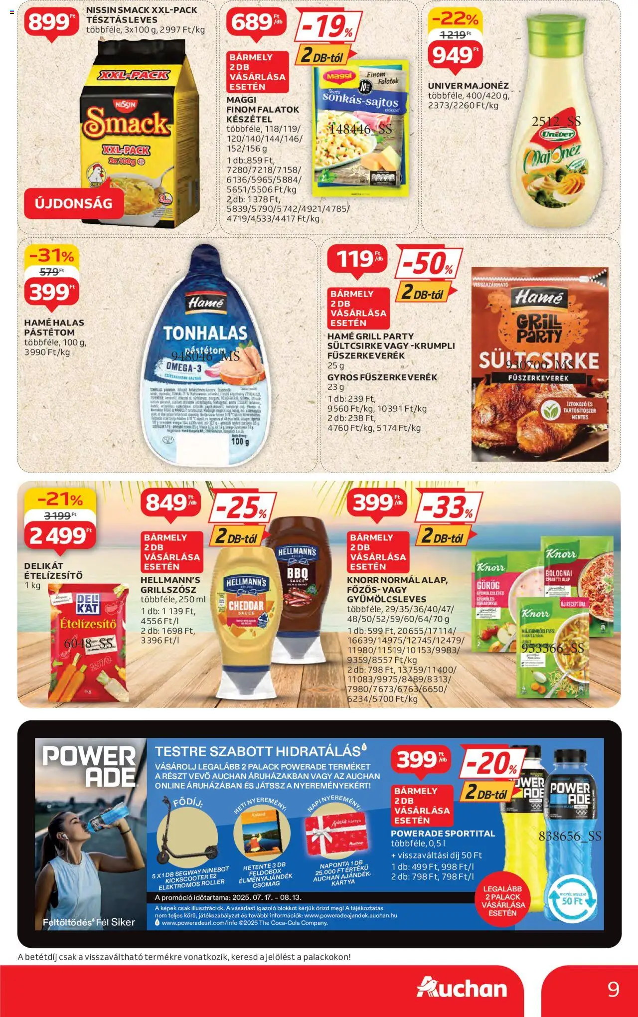 Auchan Hipermarket márkás akciók - 9oldal - érvényes 2025.07.17.-tól