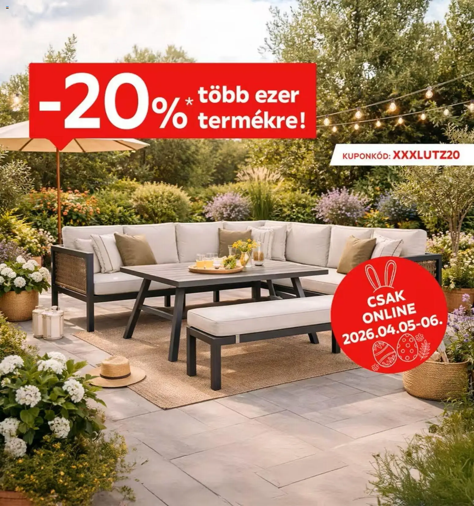XXXLutz akciós újság - 1oldal - érvényes 2026.04.05.-tól