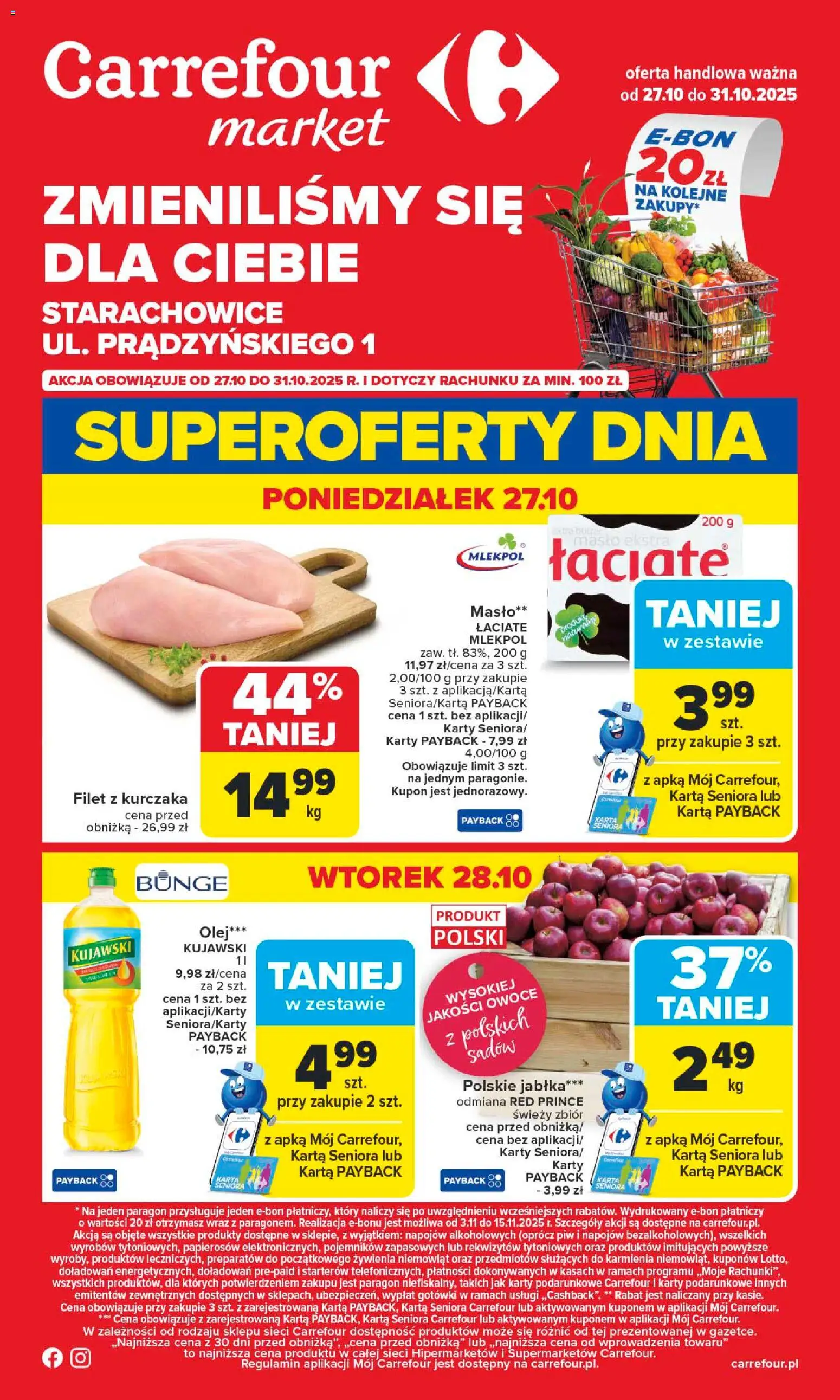 Carrefour Gazetka - Starachowice Zmieniliśmy się dla Ciebie - strona 1- ważny od 27.10.2025