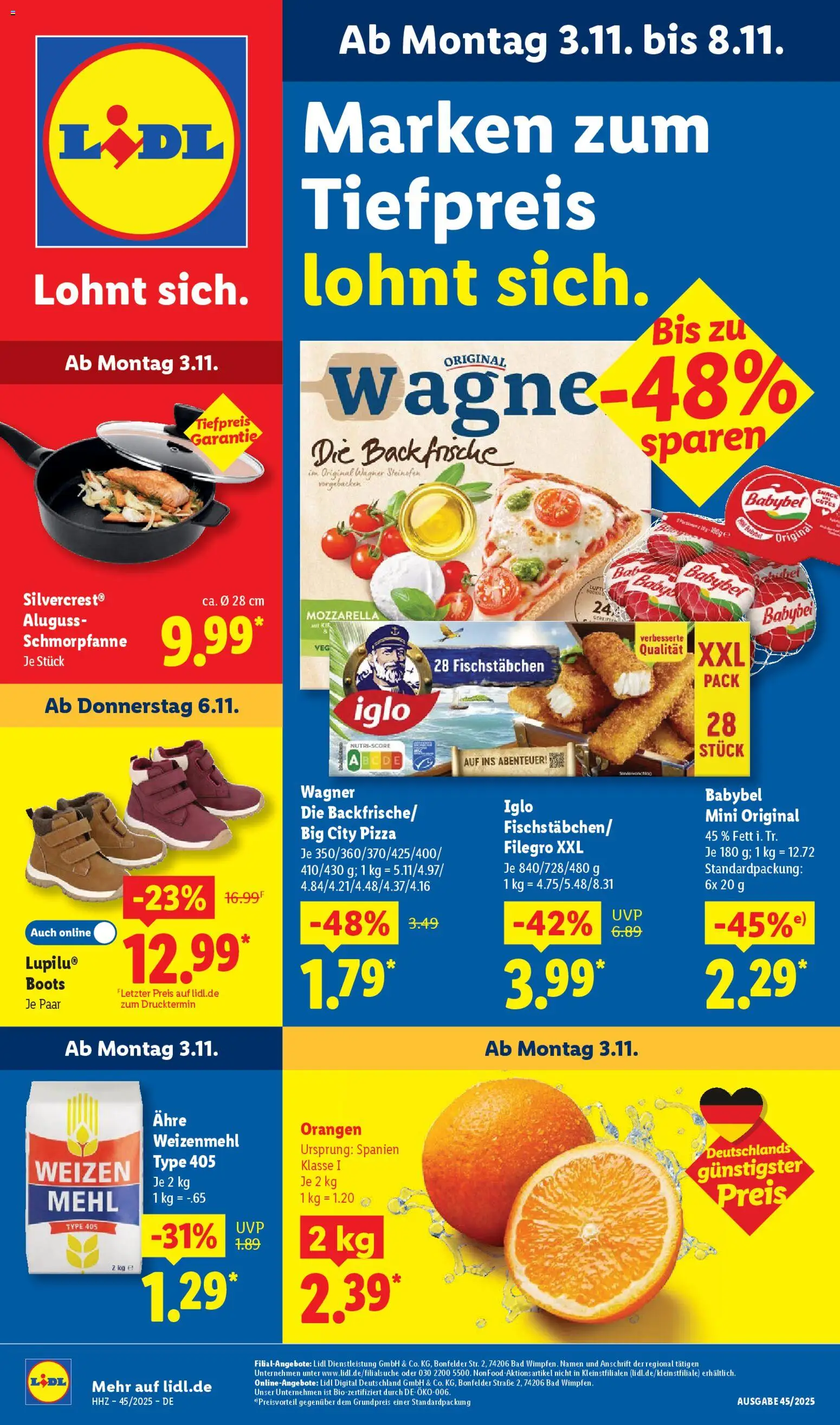 Lidl - Prospekt - Seite 1 - gültig ab 03.11.2025