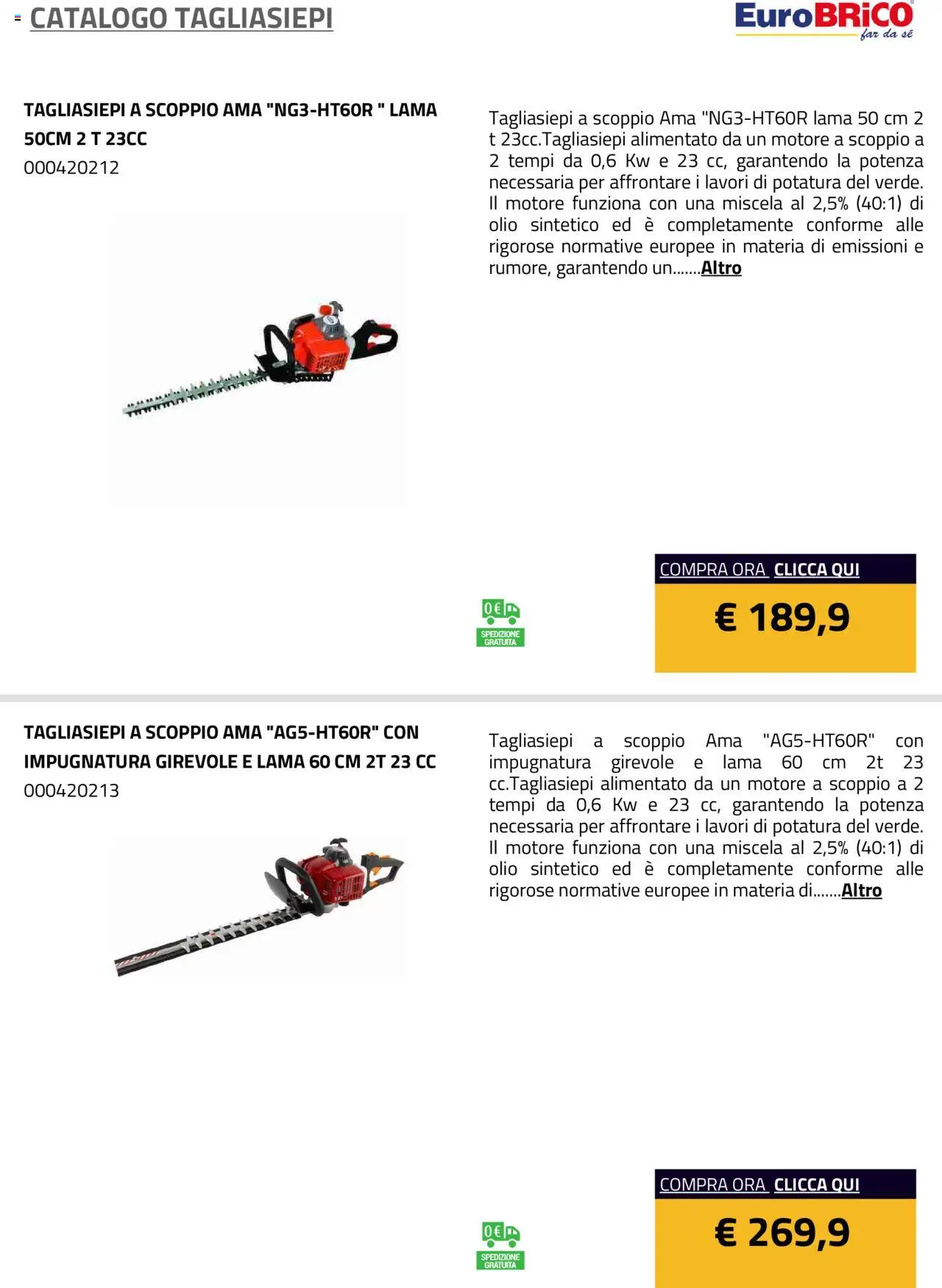 Eurobrico Tagliasiepi catalogo - pagina 20 - valido dal 23/07/2025