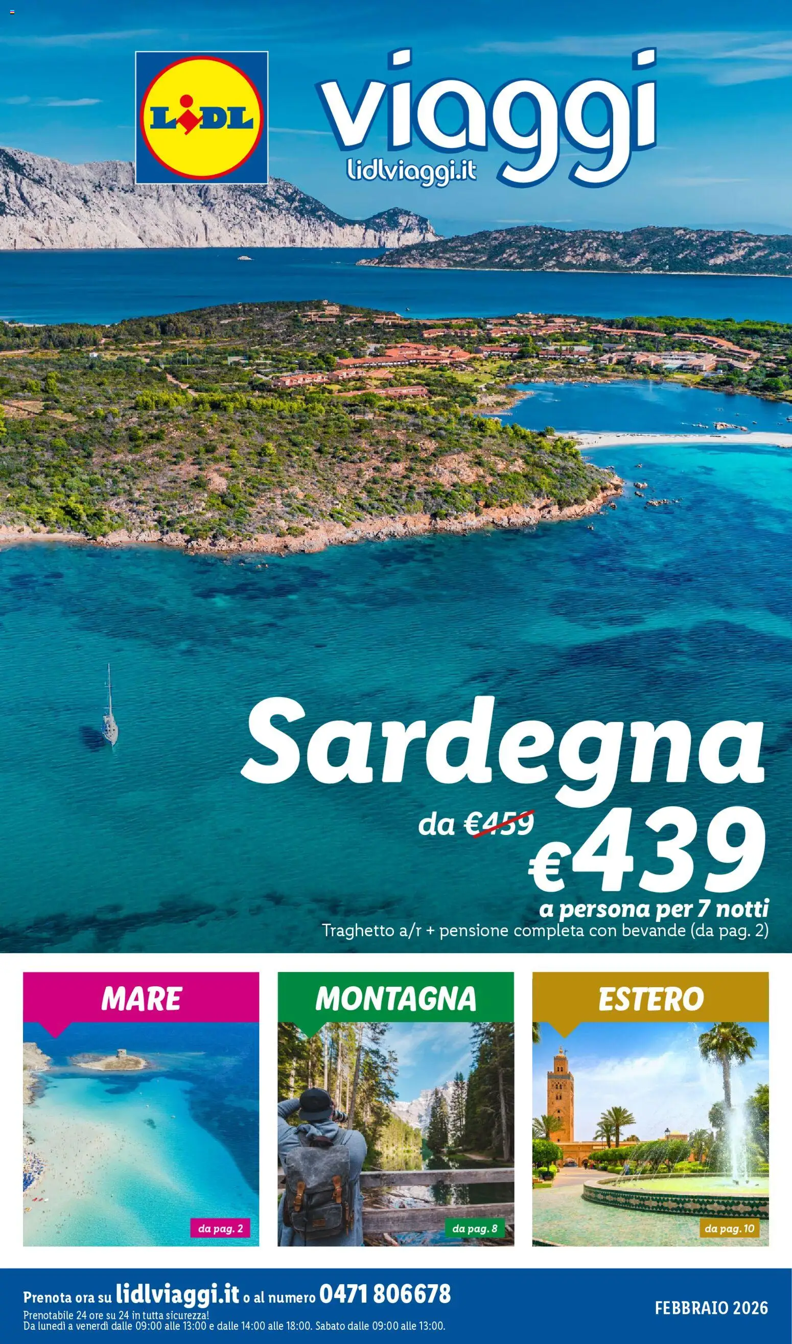 Lidl Viaggi Febbraio catalogo - pagina 1 - valido dal 01/02/2026