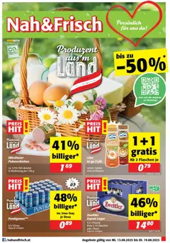 Vorschau Nah und Frisch Flugblatt gültig ab 13.08.2025