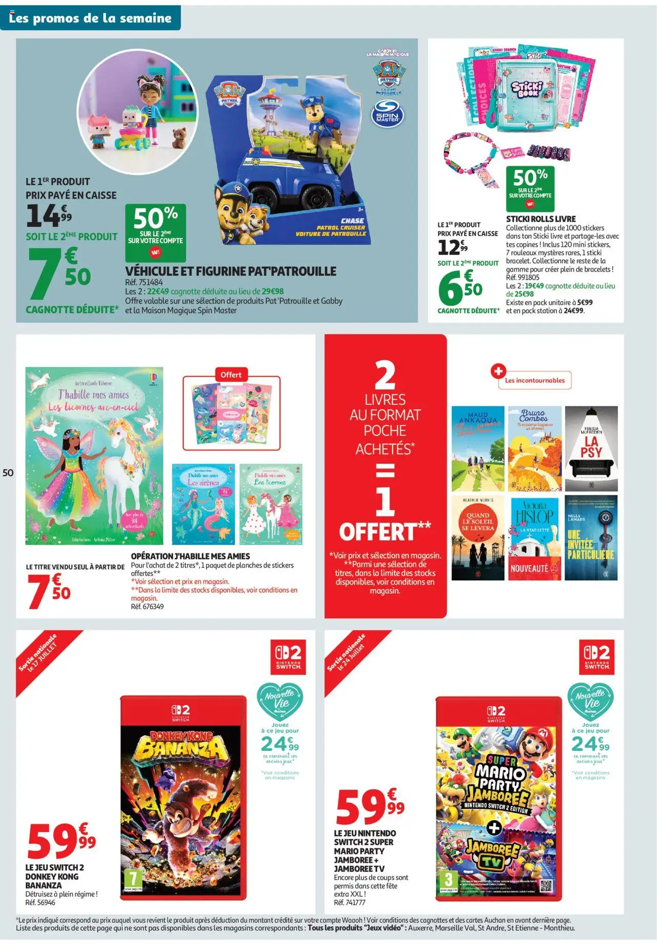 Auchan folder / publicité - pagina 50- geldig vanaf 16/07/2025