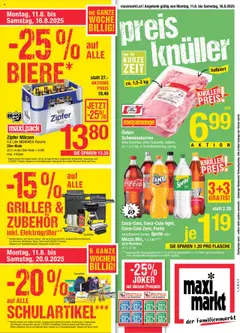 Vorschau Maximarkt Flugblatt gültig ab 11.08.2025