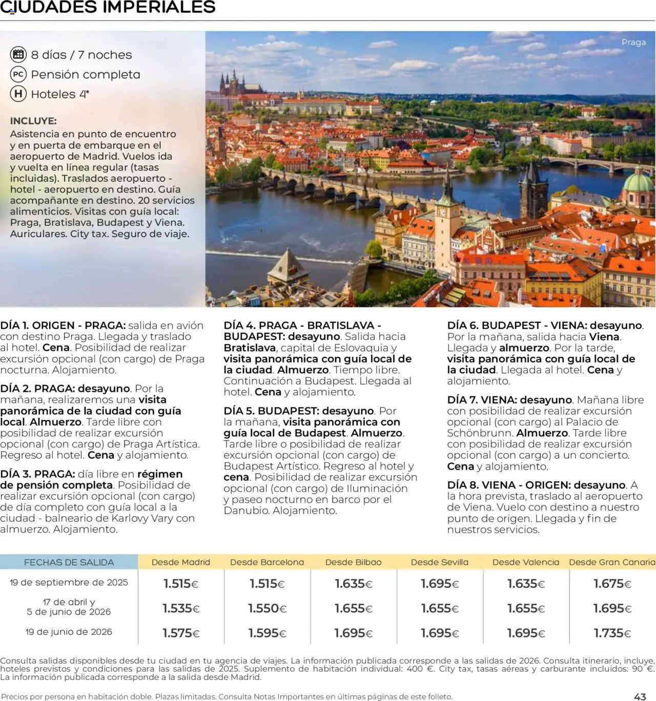 Viajes El Corte Inglés - Club de Vacaciones - Vacaciones Económicas Personalizado - Página de 43 - Válido desde 01/09/2025