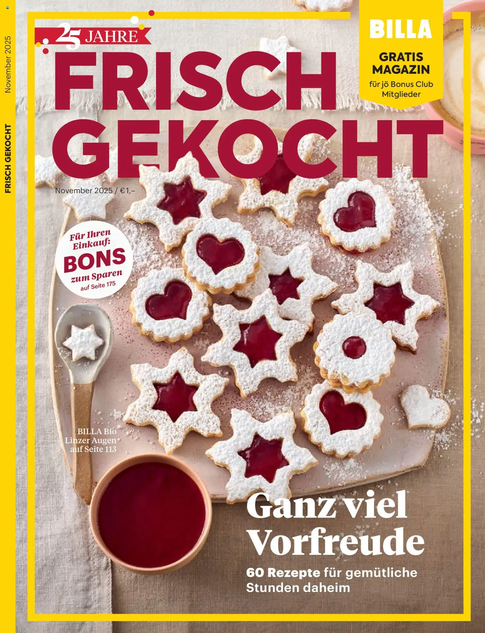 Billa AT - Frisch Gekocht Magazin - 1oldal - érvényes 2025.11.01.-tól