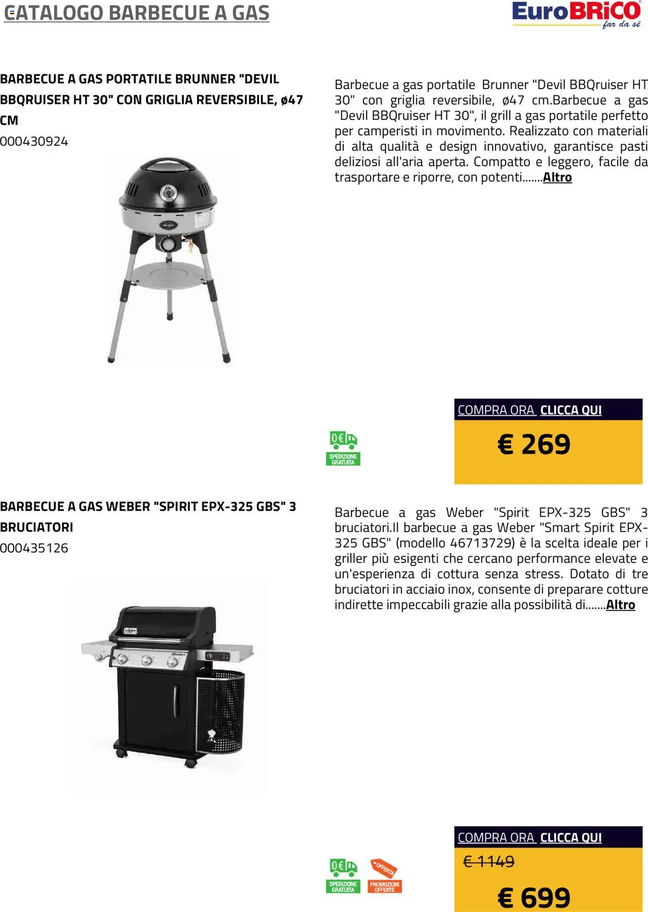 Eurobrico Barbecue a Gas catalogo - pagina 45 - valido dal 23/07/2025