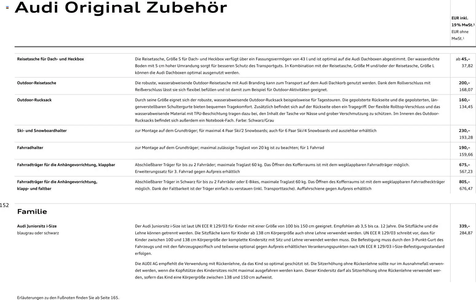 Audi A6 - Seite 152 - gültig ab 28.10.2025