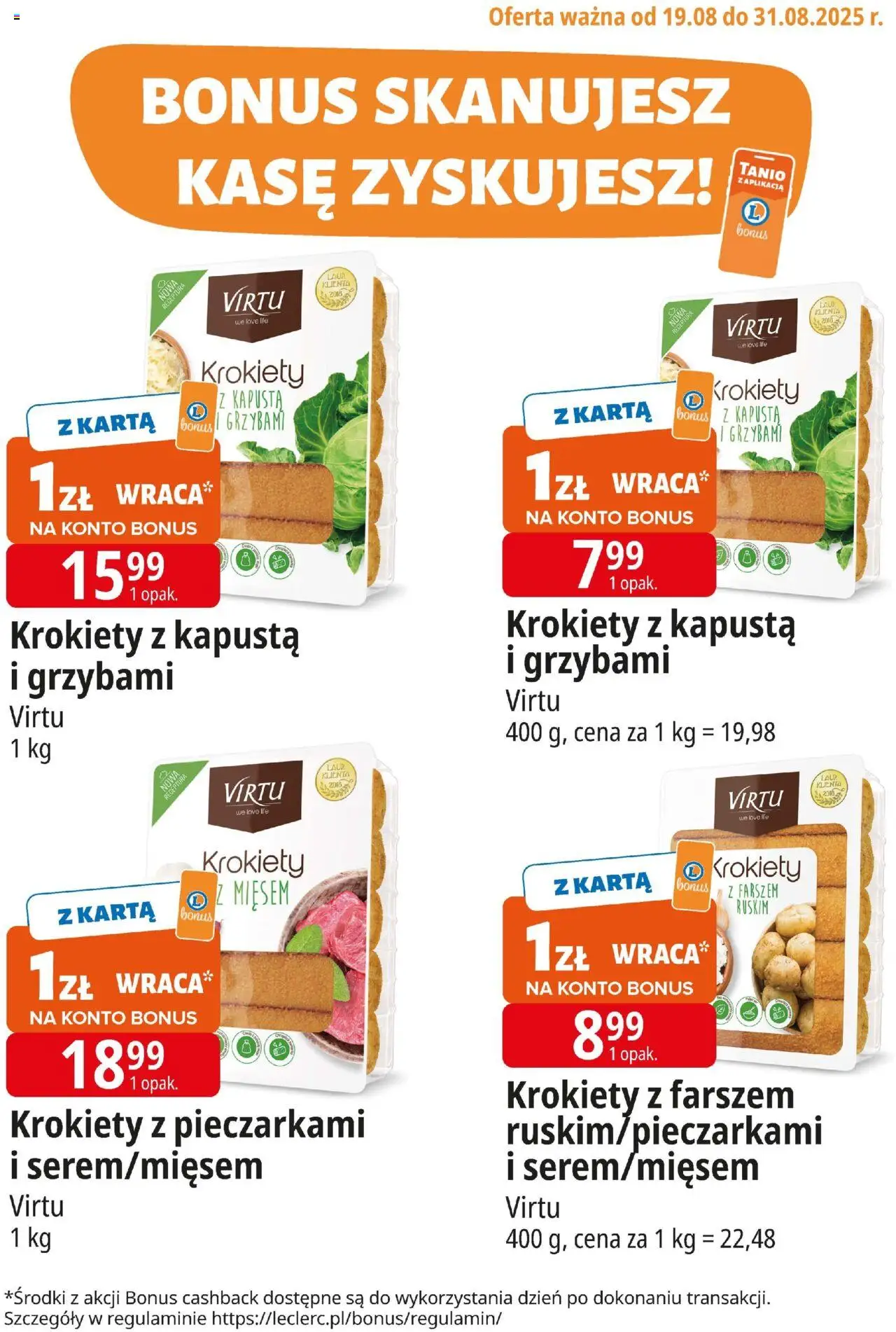 E.Leclerc Gazetka - Kupony dodatkowe - strona 1- ważny od 19.08.2025