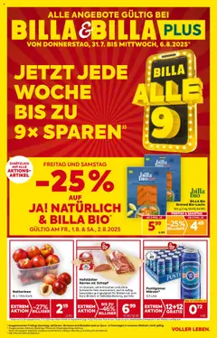 Vorschau Billa Flugblatt - Steiermark gültig ab 31.07.2025