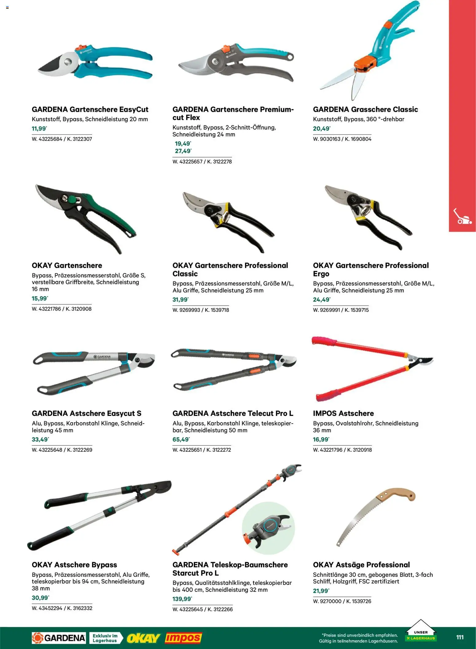Lagerhaus  Garten und Freizeit Katalog 2026 - page 111- valid from 22.02.2026