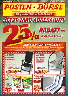 Vorschau Posten Börse Prospekt gültig ab 26.07.2025