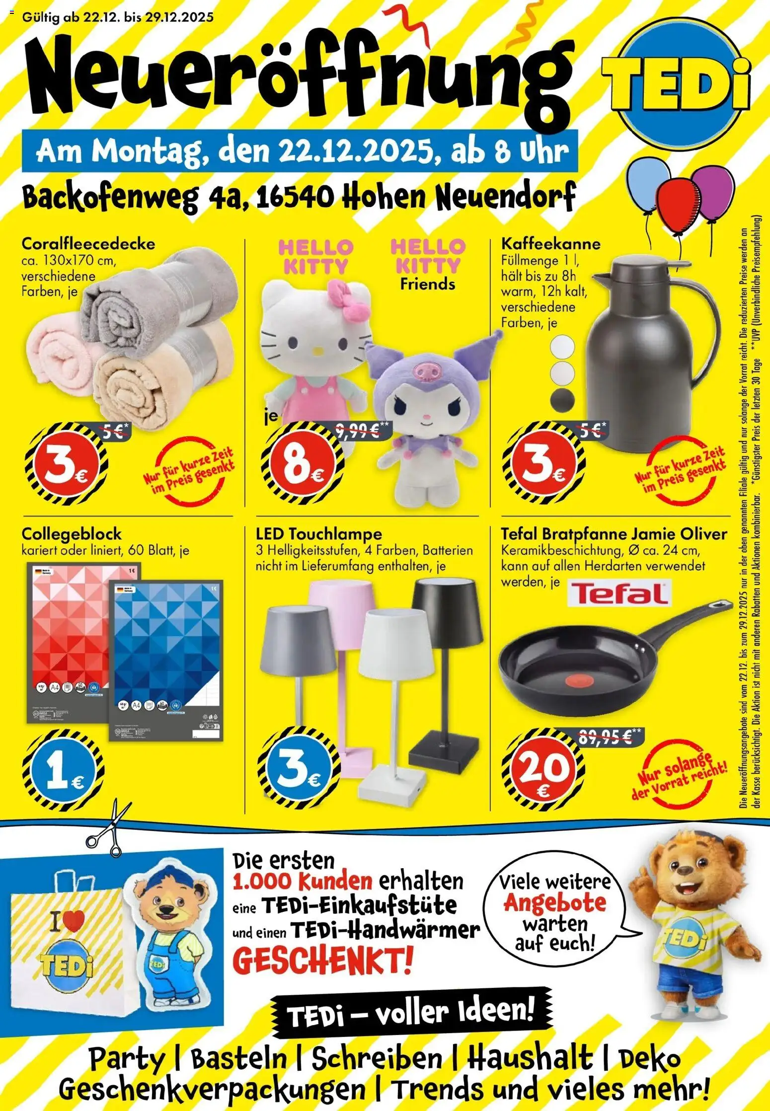 TEDi - Neueröffnung Hohen Neuendorf - Seite 1 - gültig ab 22.12.2025