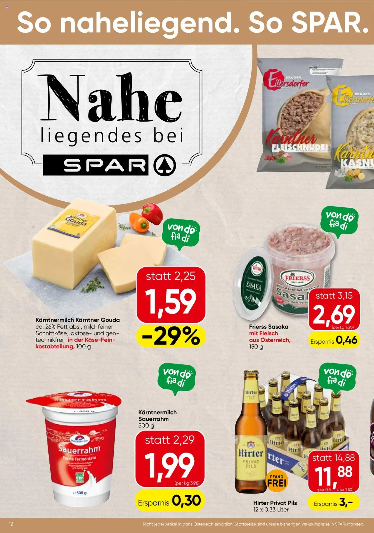 Spar Flugblatt - Kärnten - Seite 12- gültig ab 17.07.2025