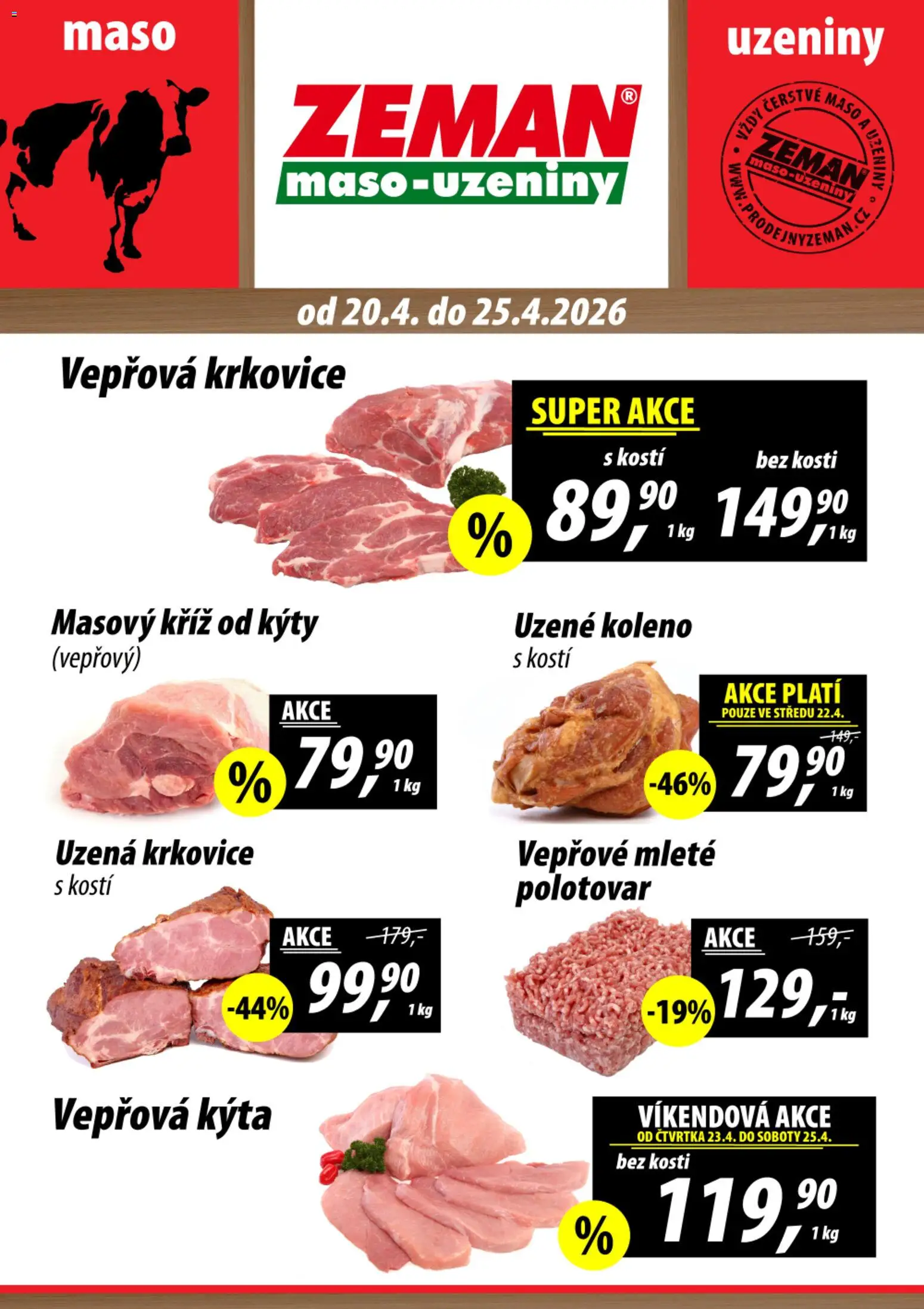 Prodejny Zeman leták - strana 1- platný od 20.04.2026