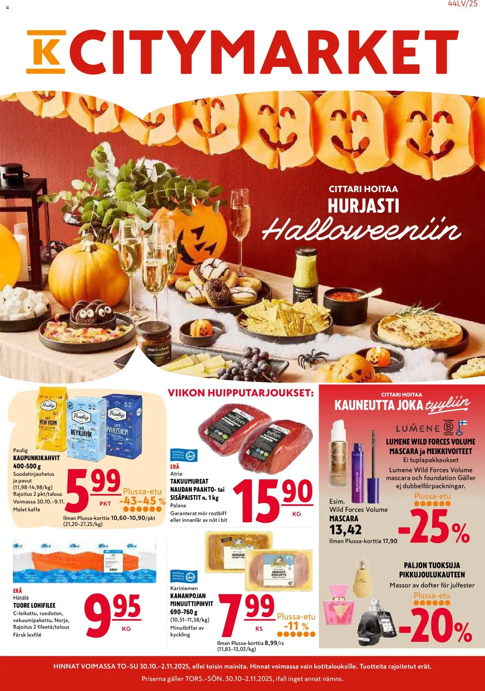 K-Citymarket tarjoukset - sivu 1- voimassa alkaen 30/10/2025