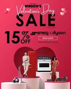 Preview Hirsch's Valentine's Day Sale valid from 06/02/2026