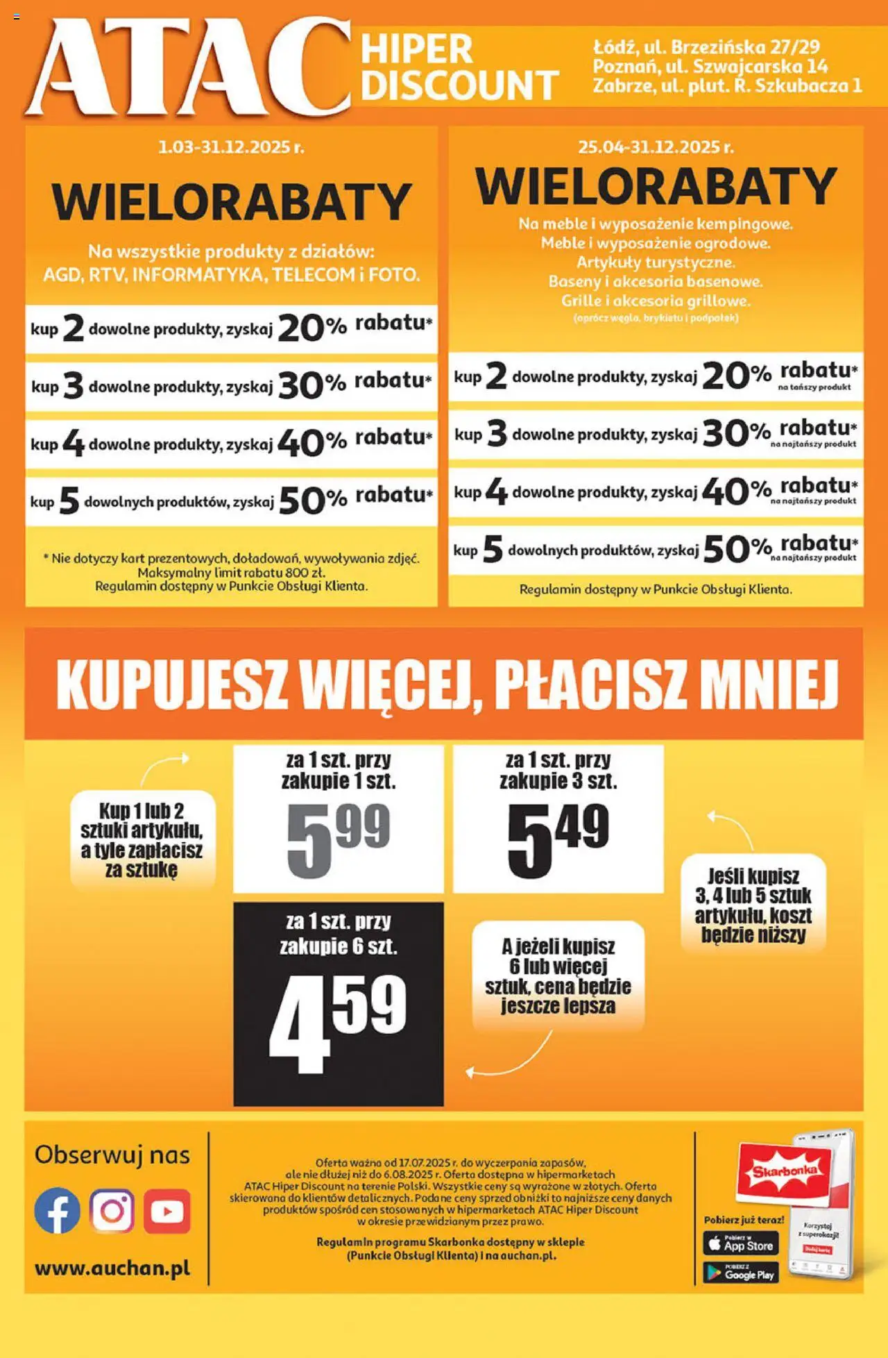 Auchan Gazetka - ATAC Hiper Discount - strona 4- ważny od 17.07.2025