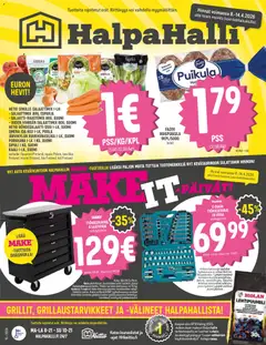 Esikatselu Halpa Halli tarjoukset voimassa alkaen 08/04/2026